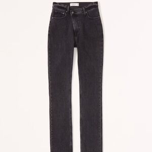 Abercrombie & Fitch”• 90s Slim Straight Ultra High Rise - Black• Size 25